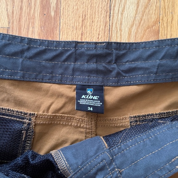 Kuhl sz 34 Men's Renegade Ochre Brown Casual Shorts great pre owned condition - Picture 3 of 5
